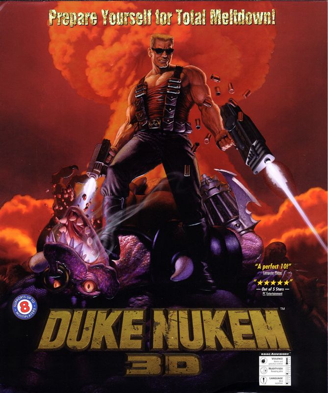 Duke Nukem 3D box art for Sega Saturn
